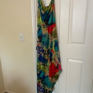 T-Bags Asymmetrical Dress - Multicolor floral neiman marcus size Xs new nwt